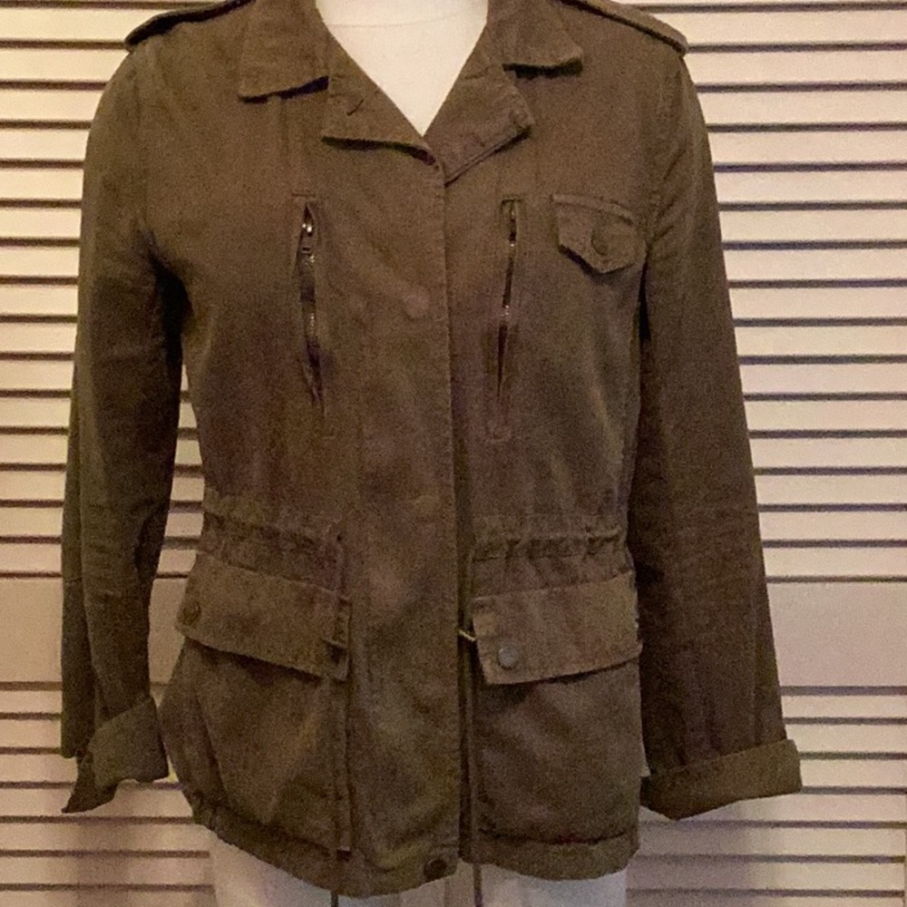 FOREVER 21 ARMY GREEN UTILITY JACKET
